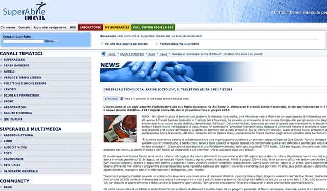 INAIL scrive di EdiTouch